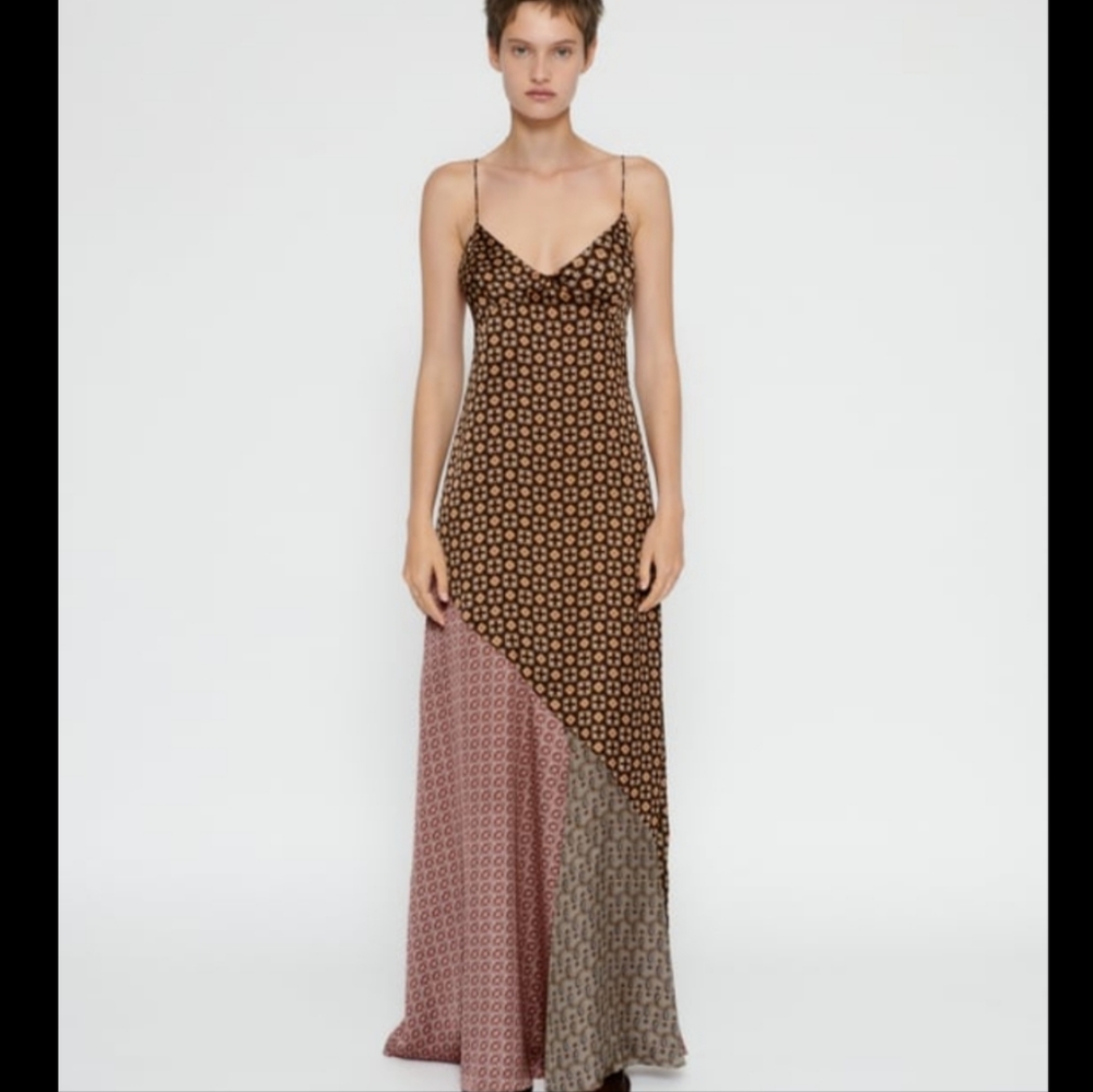 BNWT! Zara Patchwork Print dress.